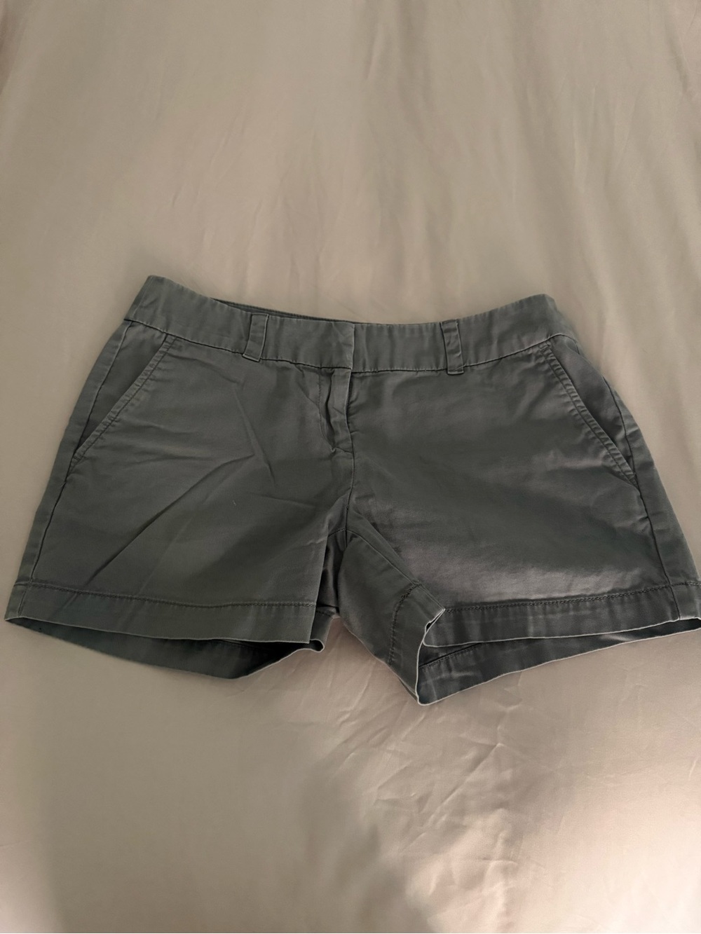 LOFT Women's Slate Gray Cotton Bermuda Shorts